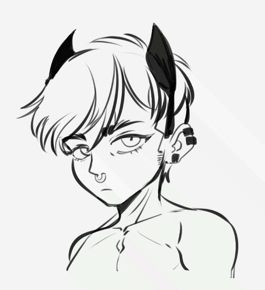 Head lineart
