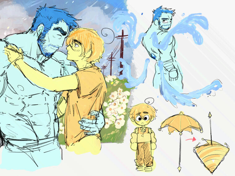 Sketch with color